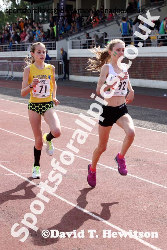 Girls under-15s, Northern Road Relays, Blackpool. Photo: David T. Hewitson/Sports for All Pics